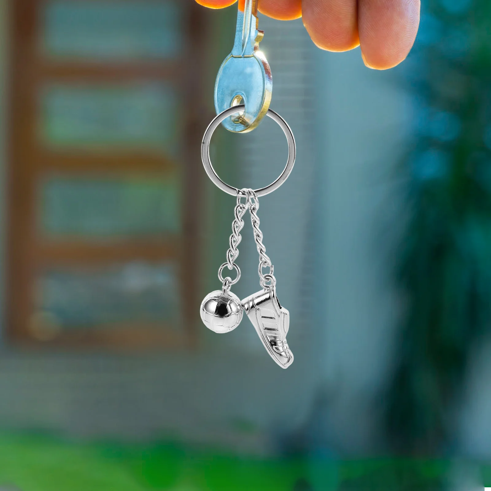 

8 Pcs Football Keychain Shoes Holder Creative Keyring Personality Hanging