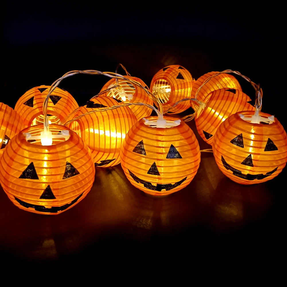 

Battery Operated LED Pumpkins String Lights, Outdoor Decorative String Light, Holiday Home Decor,Accents for Holiday Party Decor