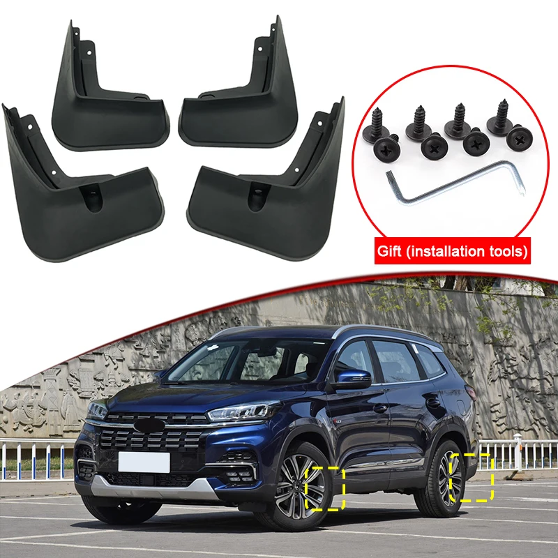 

Car Styling For Chery Tiggo 8 2018-2022 2023 Car Mud Flaps Splash Guard Mudguards MudFlaps Front Rear Fender Auto Accessories