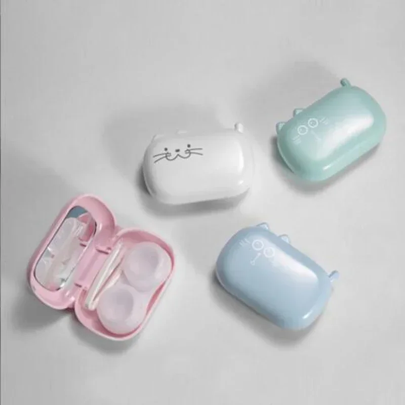 Contact Lens Case Small Portable Mini Girl Sex Partner Double Contact Lens Case