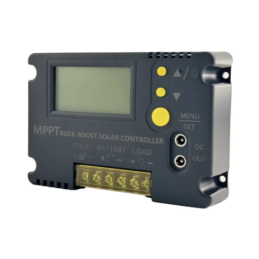 MPPT Boost Buck Solar Charge Controller 10A 12V 24V for 18V Solar Panel Charging 24V Battery System