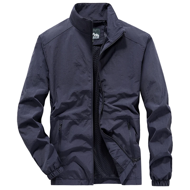 Plus Size 7XL 8XL Męska kurtka Aviator Sprng Military Bomber Jacket Summer Casual Gym Joggers Sportowa kurtka do biegania Odzież męska