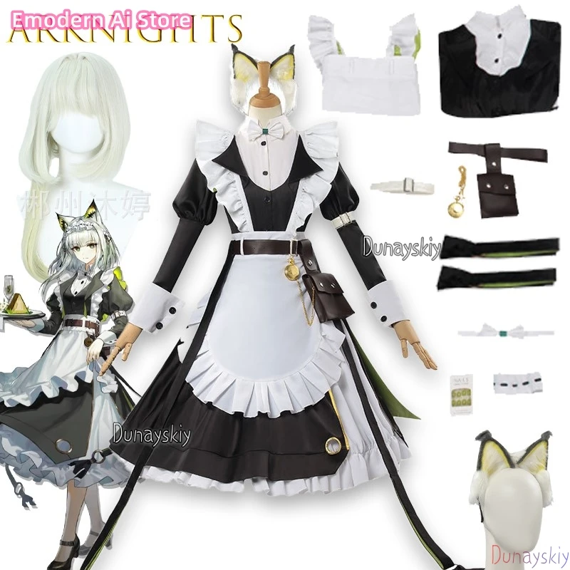 

Arknights Kaleshi Time Lost Косплей 코스프레 Платье персонажа Аниме Игровой наряд Ролевая игра Комикс Горничная 코스프레 Новый наряд Mai ﻿