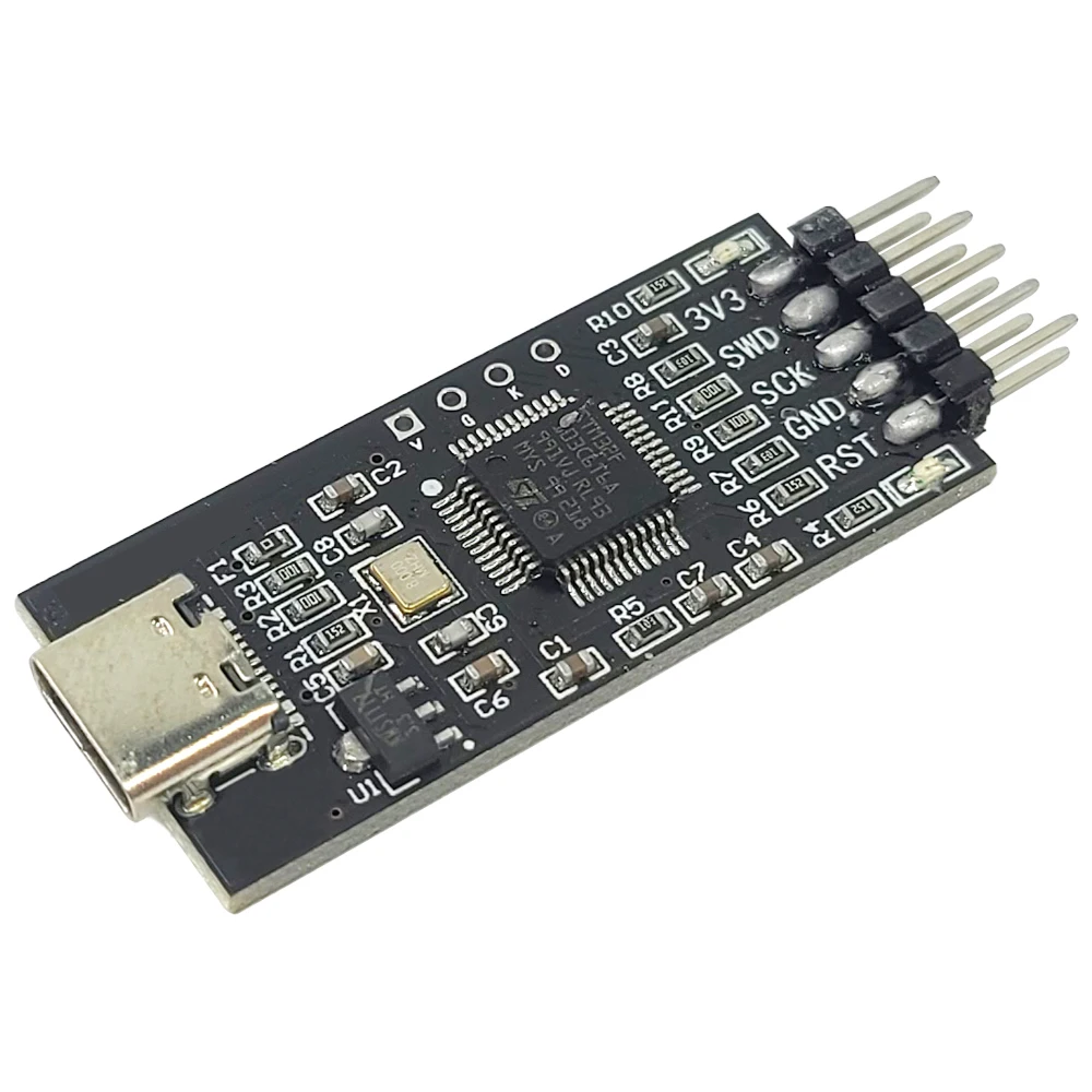 STM32 Burner Downloader Module Emulator for Cortex-M Chip ARM Replace for JLINK and STLINK SWD CDC 10M TTL Port USB TYPE-C