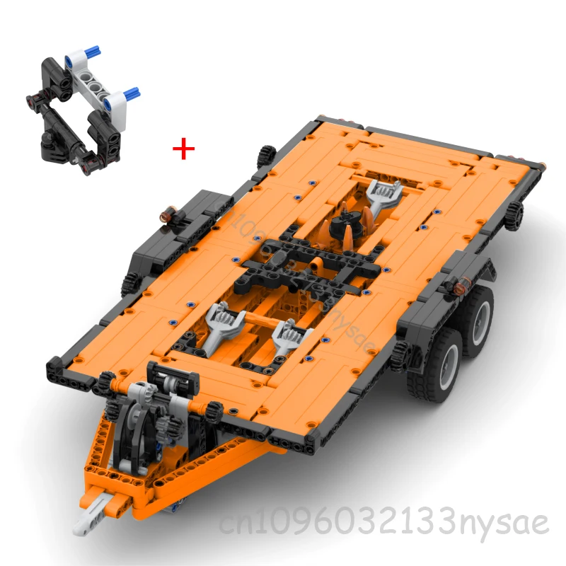MOC 42126 F150 Raptor Auto Trailer Technische Sleepwagens Model bouwstenen Educatief Kinderen Monteren Bakstenen Speelgoed Kerstcadeau