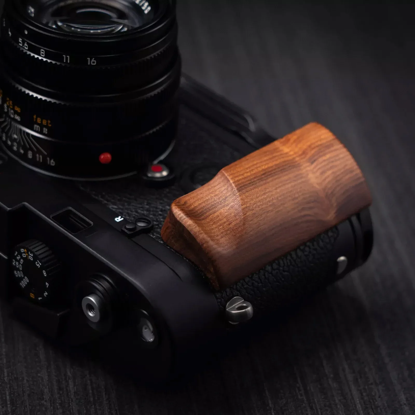 Wooden L Handgrip For Leica M2 M3 M4 M6 M7 M4P MP MD MD2 MA Camera with  Aluminum Alloy base support Quick installation system