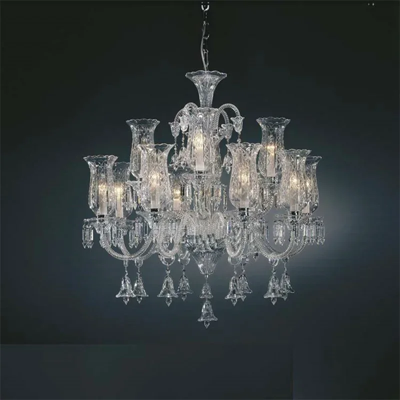 ALBERT Crystal Chandelier Lamp European Style LED Pendant Light Decorative Fixtures for Home Living Room