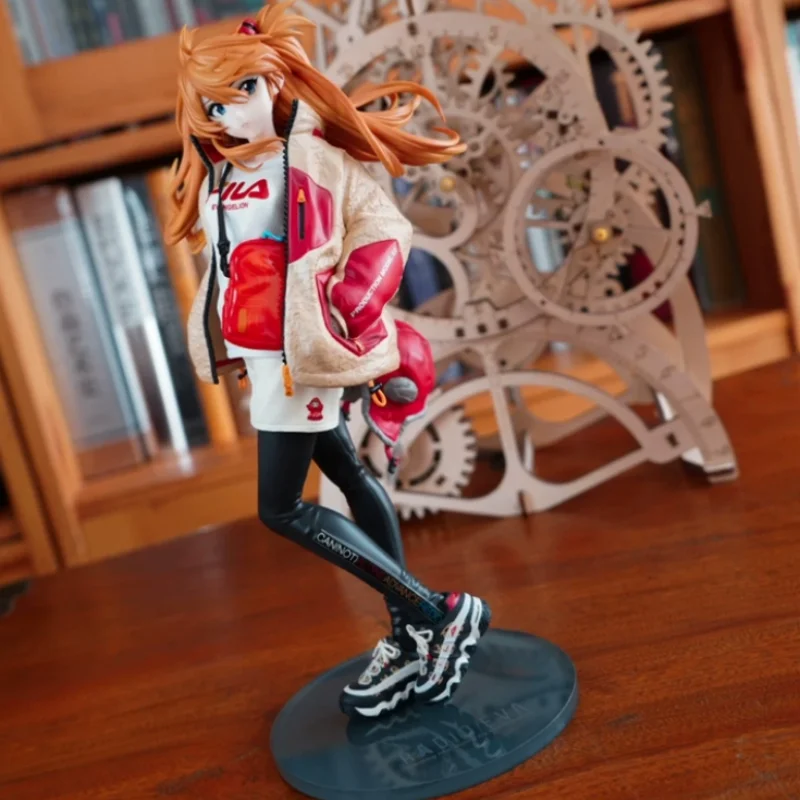 Em estoque japonês bandai novo século anime figura modelo desktop mais bonito caso decorações segunda empregada menina na moda colecionável