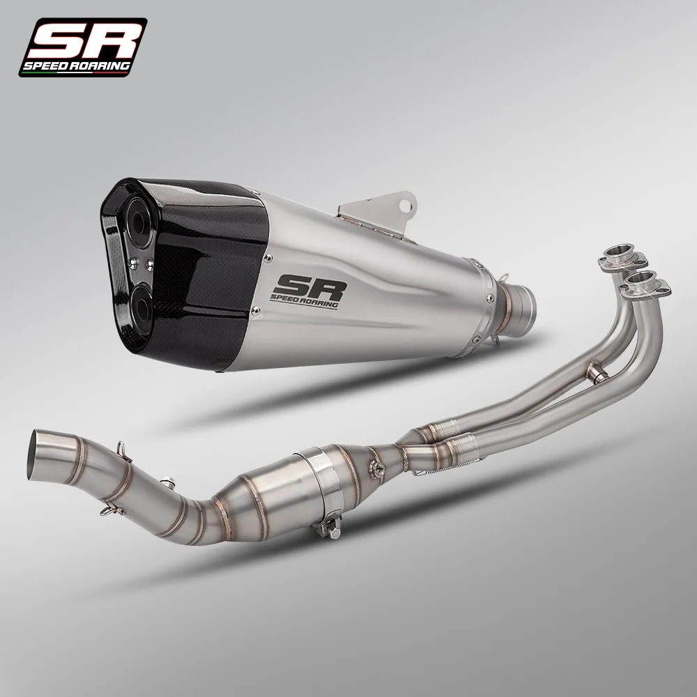 

Для TMAX TMAX530 TMAX560 2016-2026 мотоциклетная полная выхлопная система, модифицированный эвакуационный коллектор, глушитель, часть скутера