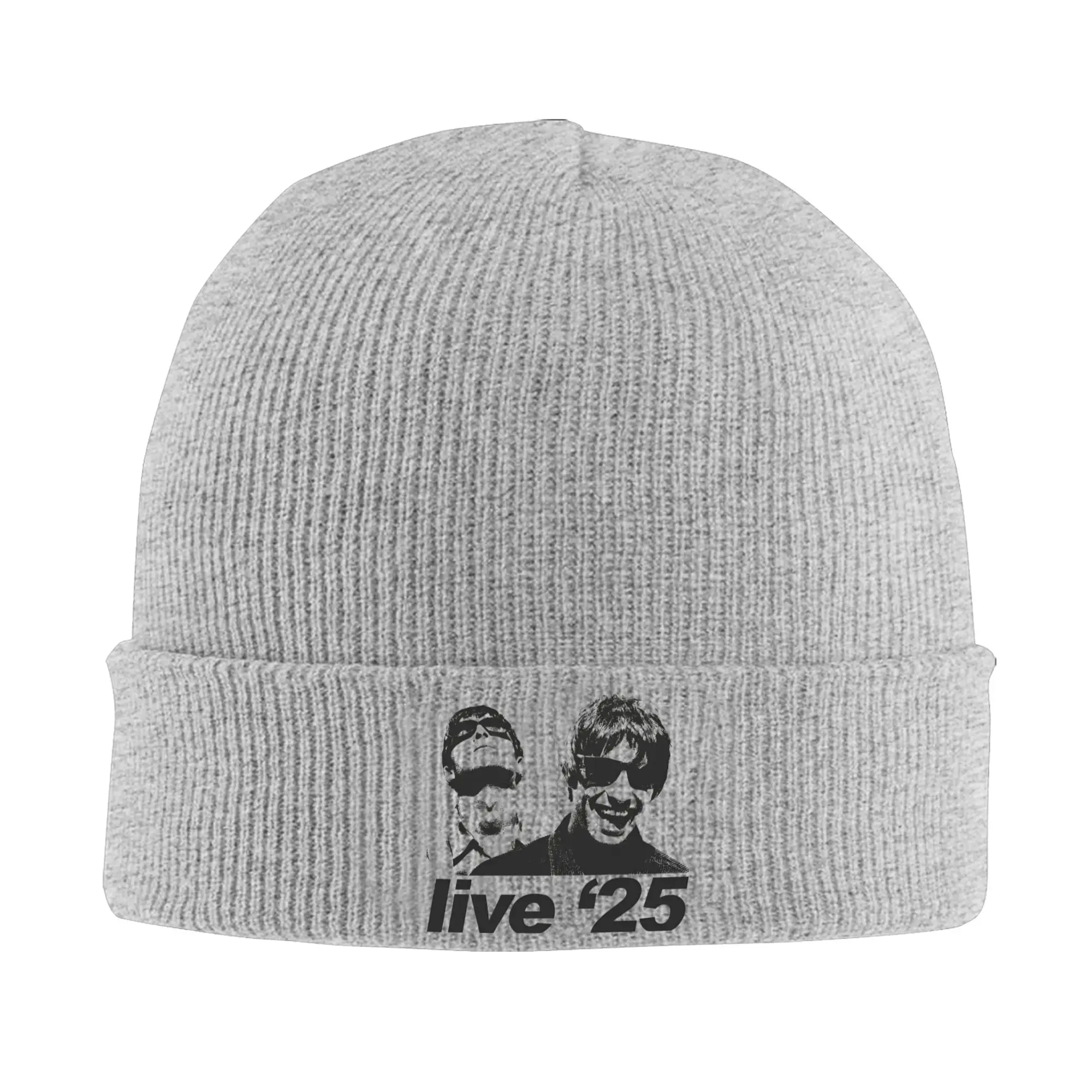 O-Oasis Reunion Live '25 Knitted Caps Women's Men's Beanie Autumn Winter Hat Acrylic  Hip Hop Caps