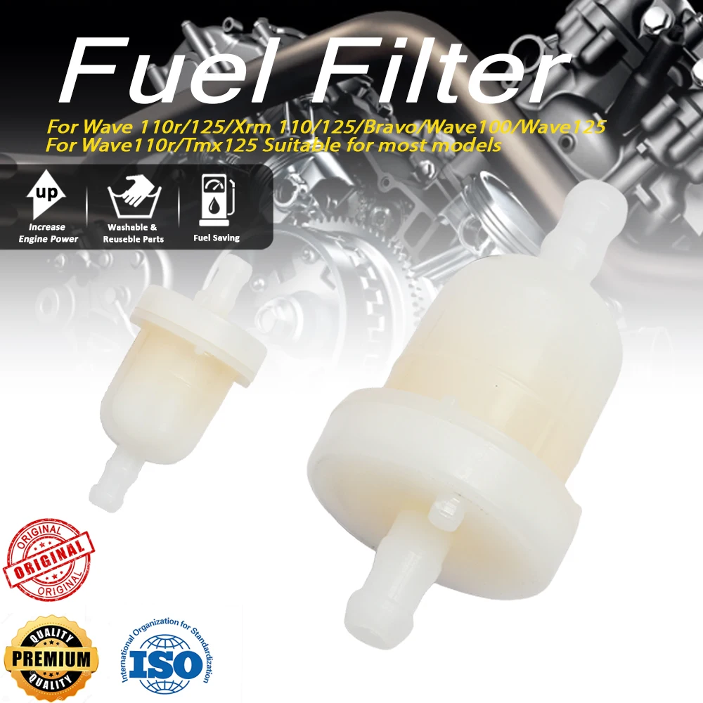 

For Wave100/110r/125/Xrm 110/125/Bravo/Tmx125 Suitable for most models Fuel Filter