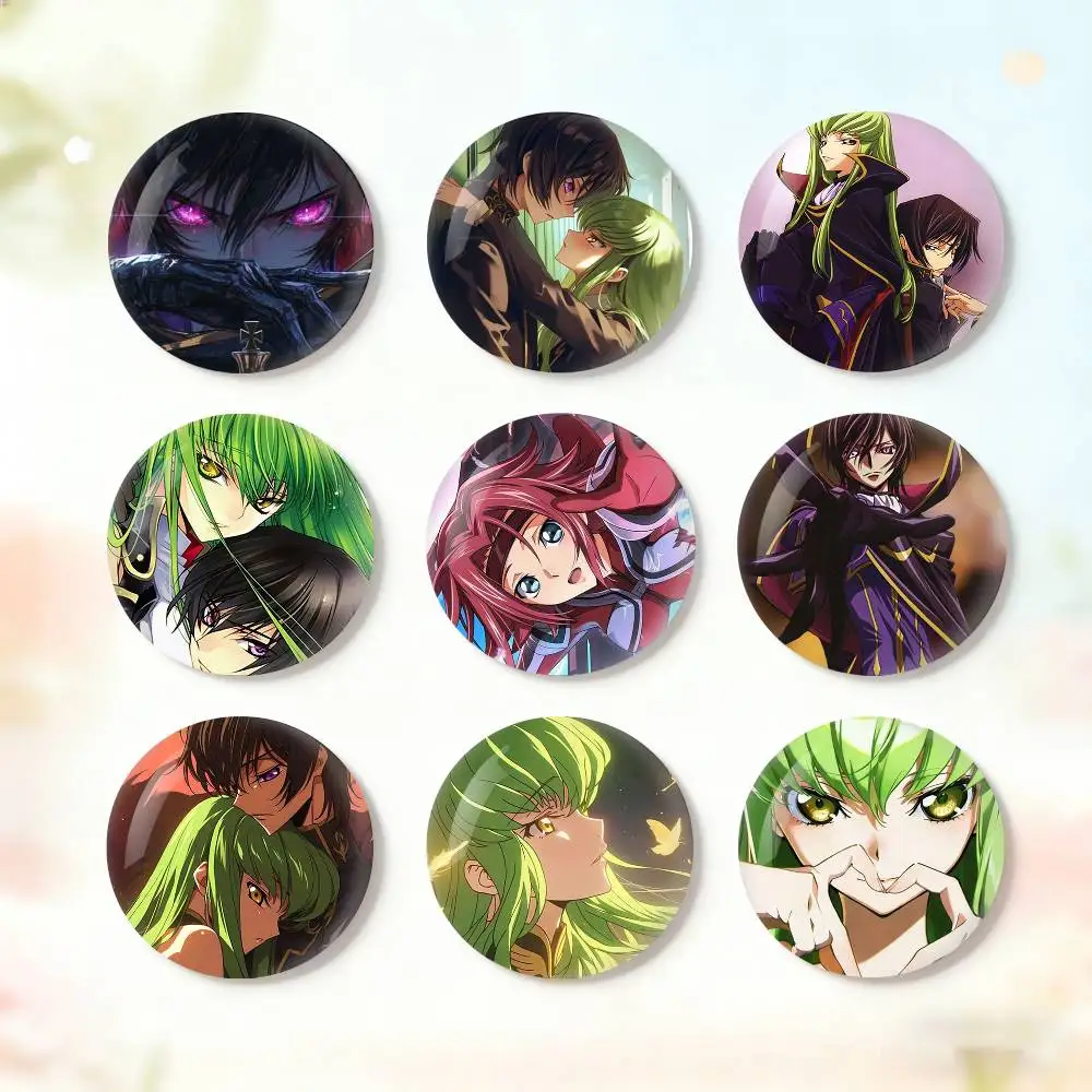 

Code Geass Anime Badge Tinplate Soft Button Pin Brooch Metal Badge Custom Jewelry Accessories Hat Bag Lapel