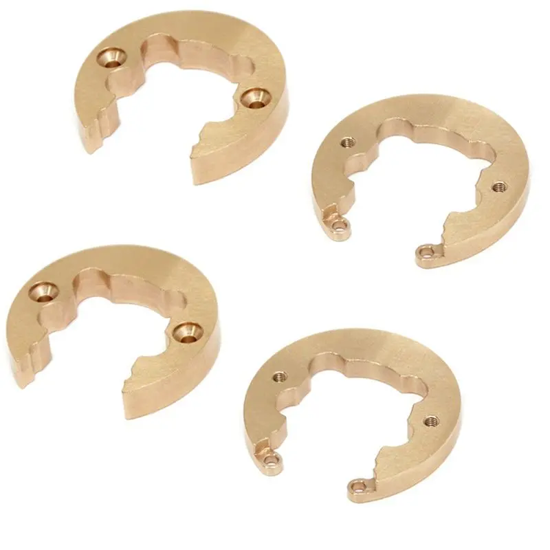 6X Brass Wheel Counterweight Balance Weight For CROSS RC AT4 JT4 1/10 RC Crawler Car Upgrade Parts Accessories
