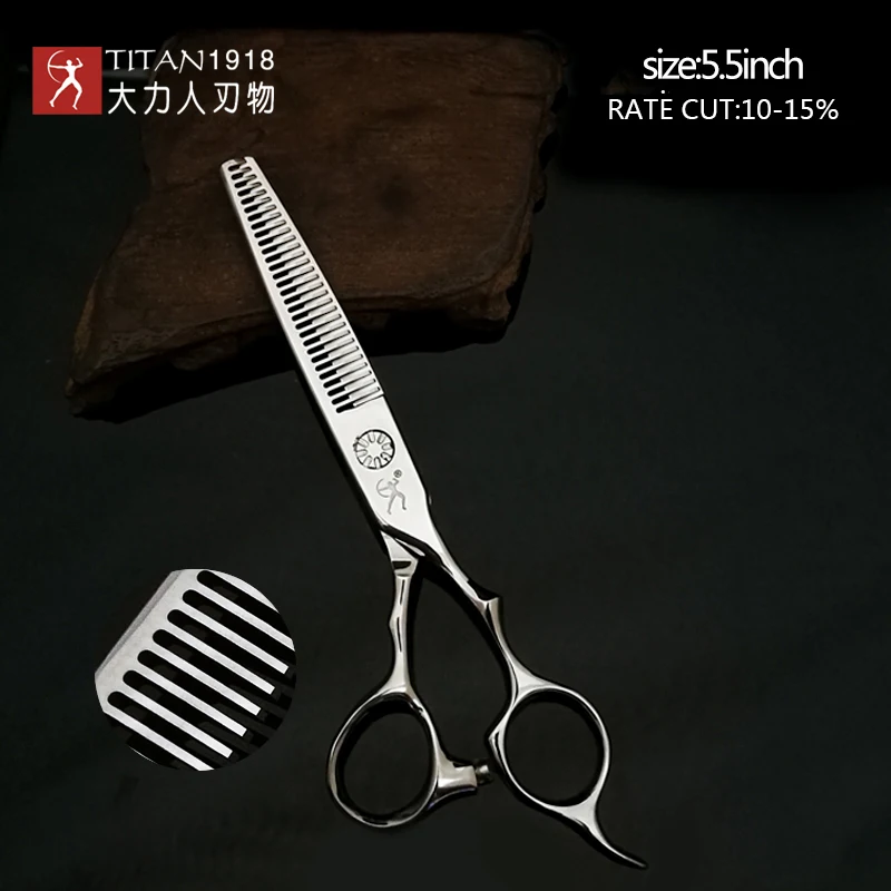 Titan Haarschere, Effilierschere, Friseurschere, Haarschneidewerkzeug, Friseurschere 4,5 Zoll, 5,0 Zoll, 5,5 Zoll – Detail 12
