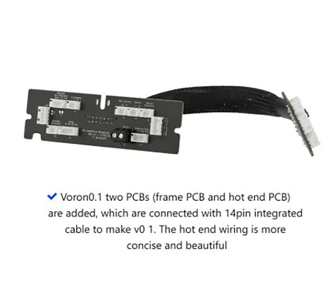 Voron0.1 UMBILICAL PCB Afterburner Toolhead Frame Board For 3D Printer Voron 0.1 From Timothy Abraham