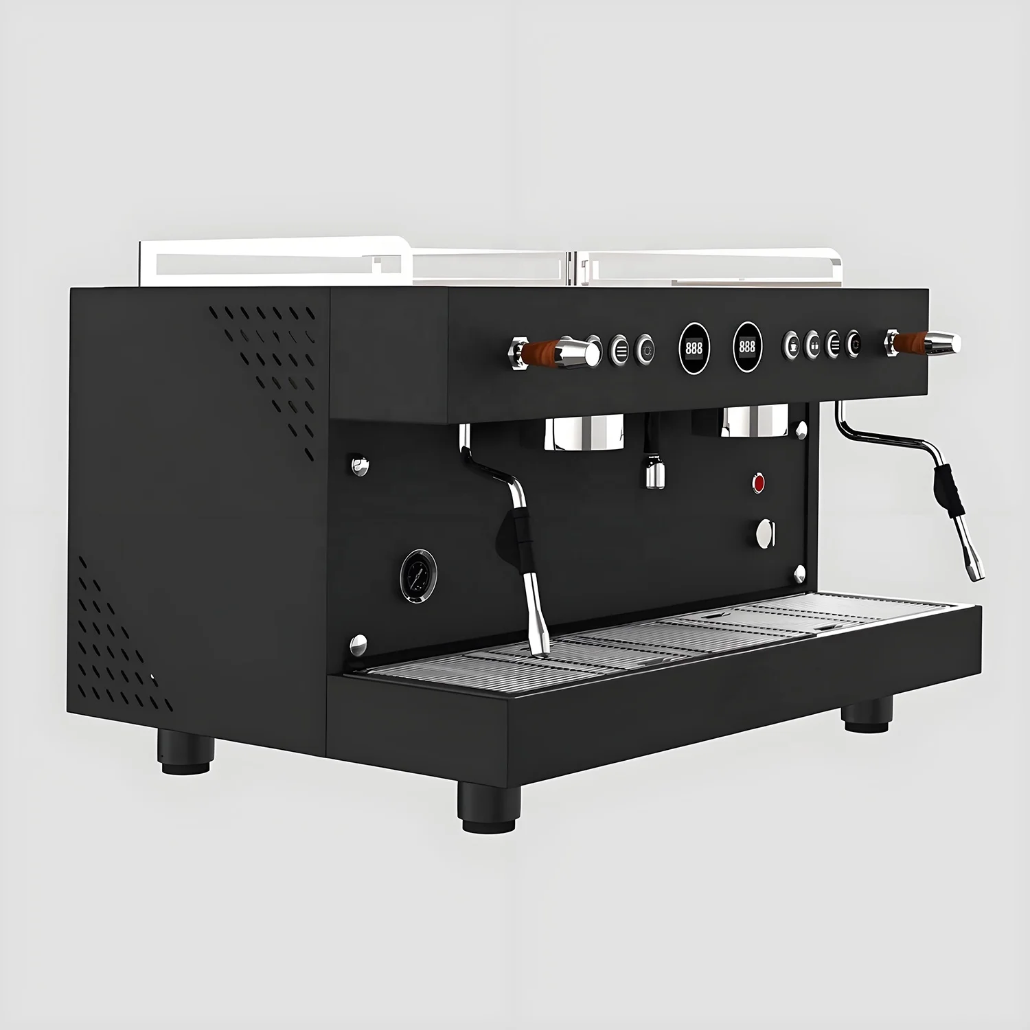 Gorąca sprzedaż! Półautomatyczny ekspres do kawy espresso i cappuccino ze stali nierdzewnej o mocy 4500 W i pojemności 11 litrów - profesjonalne użytkowanie komercyjne