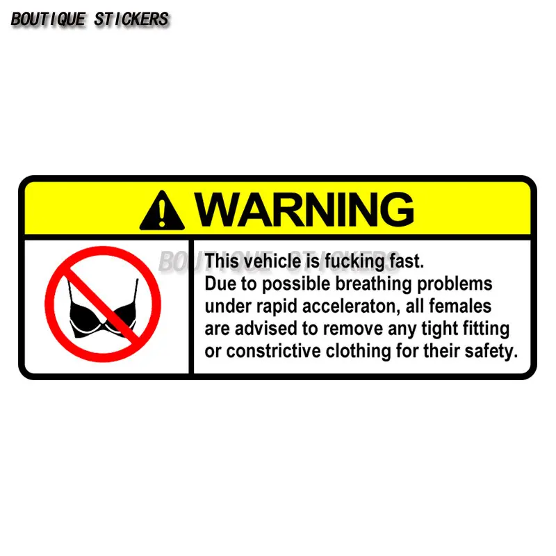 

Funny Car Sticker Panties Warning Peek Slap Decal Animation Waterproof PVC Decal JDM Window Wall Decal
