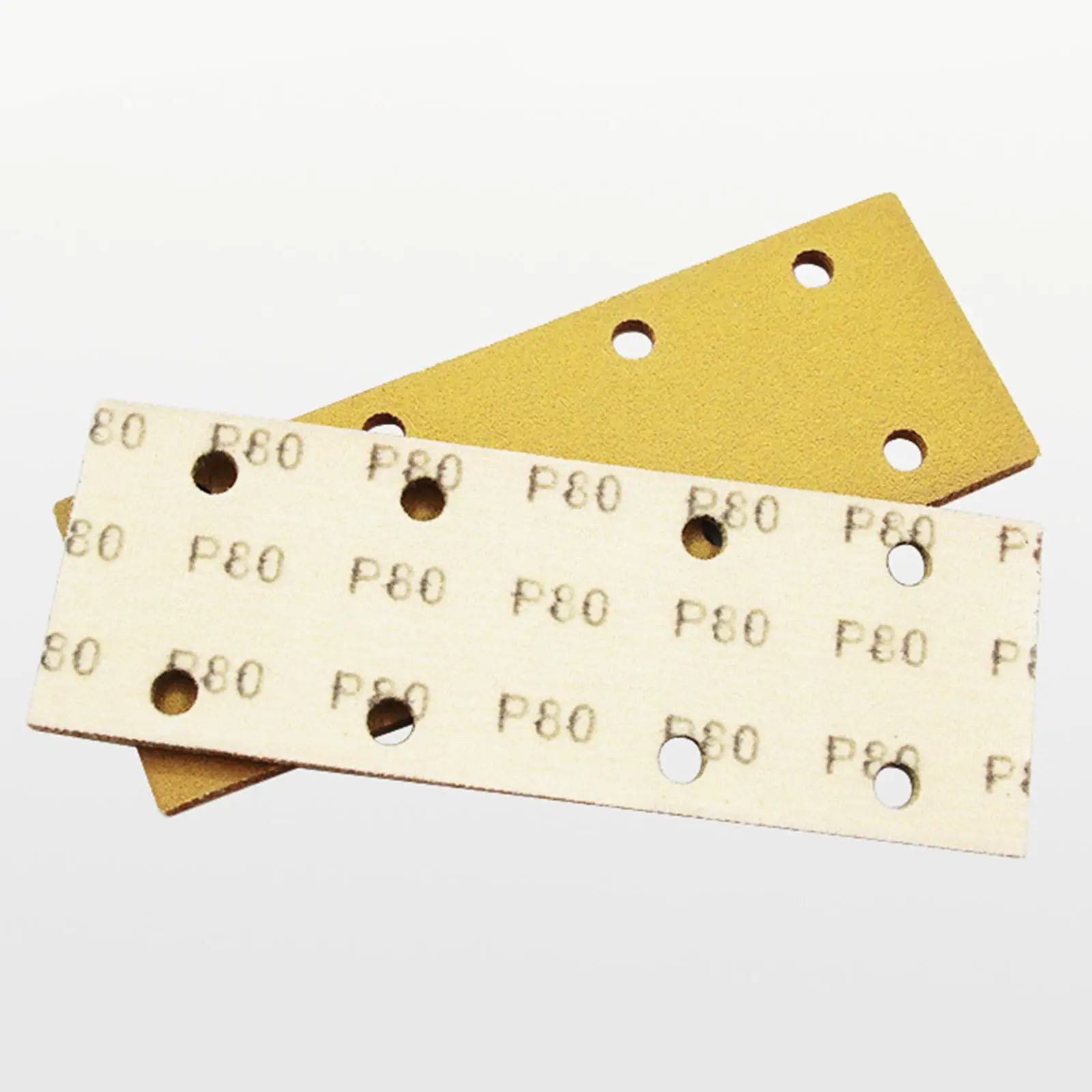 100pcs Flocking Sandpaper 8 Holes Abrasive Sheets Hook Loop Dustless Sander Paper Aluminum Oxide for Wood Metal Polishing Tools