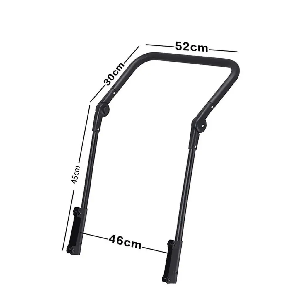 PVC Trolley Handle Detachable Foldable Push Pull Bar Wagon Accessory for Outdoor Garden Cart