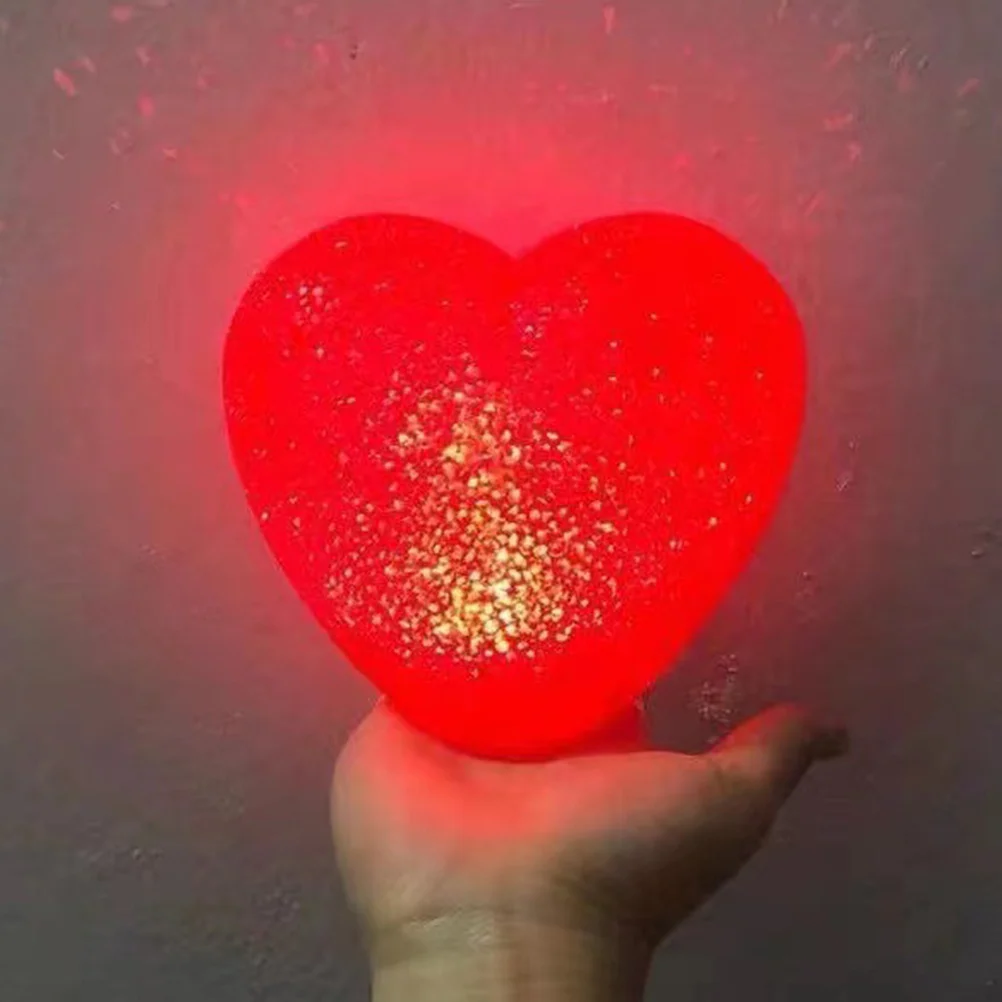 2 قطعة عيد الحب مضيئة على شكل قلب مصباح الإبداعية المرحلة الدعامة زينة للمنزل حديقة مطعم فناء الأحداث #3