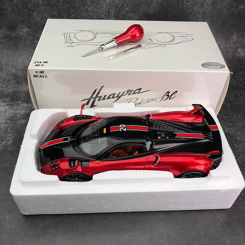 LCD 1:18 Pagani  Huayra Roadster BC version open top Huayra Roadster alloy car model collection gift to friends and relatives