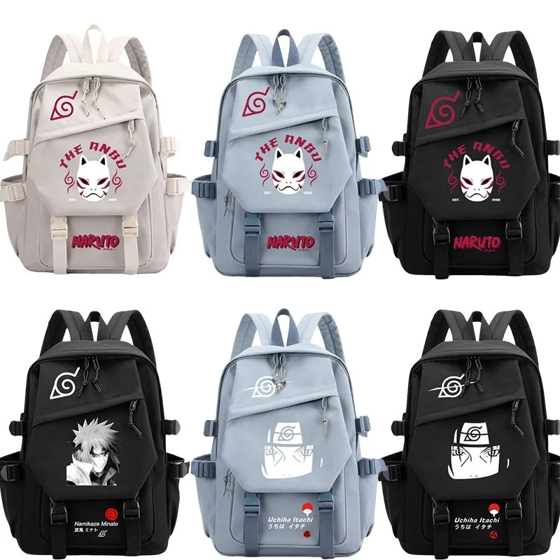 

Naruto Fashion Backpack for Men Women Junior High School High School Students Schoolbag Large Capacity Leisure Travel Backpack