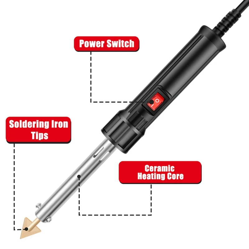 SEWS-150W Plastic Welding Kit Soldering Iron Welding Repair Tool For DIY Car Bumper Kayak Canoe Welder Tools Kit