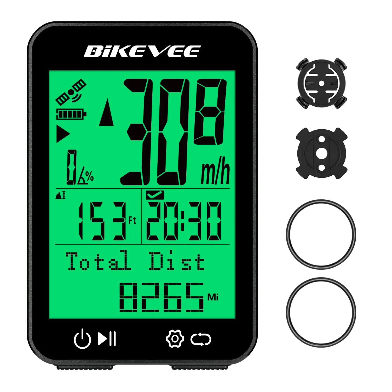 8 Kinds Multi-Language Wireless Bike Speedometer GPS Cycling Computer Outdoor Bicycle Odometer Stopwatch with Auto Backlight