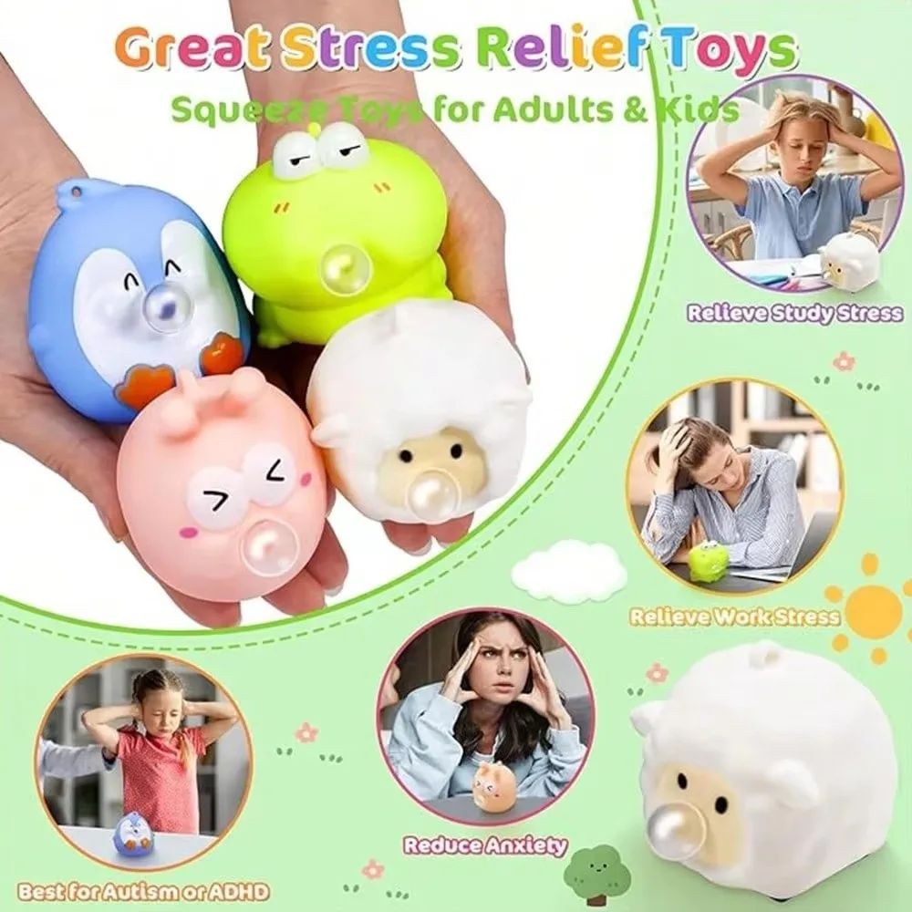 Creative Squishy Squeeze Slow Rebound Desktop Ornament Fidget Bubble Cartoon Sensory Adults