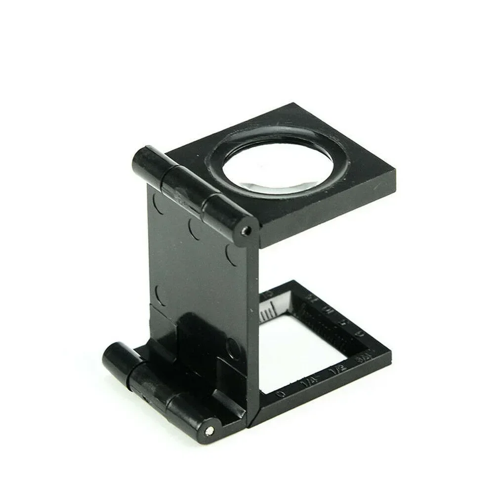 

8X Folding Linen Tester Thread Counter Magnifying Glasses Pocket 1.5cm Scale Helping Hand Soldering Solder Clamp Loupe Magnifier