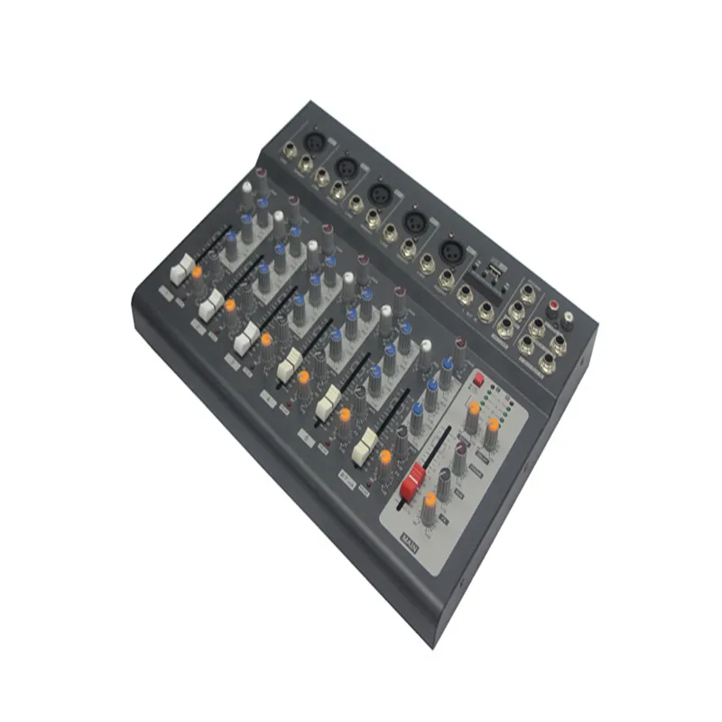 Mixer Audio SEMAROUS F7 7 Channel Sound Mixing Boards Professional Portable Digital DJ Console with USB For Studio Record