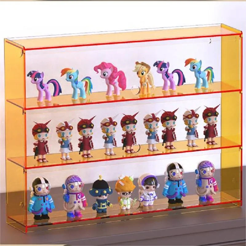 Transparent Acrylic Display Shelf, Multilayer Toys, Car Model Dust Storage Box, Desktop Vertical Display Cabinet