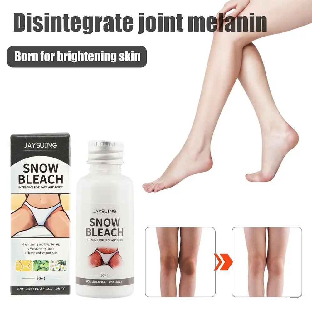 1-10PCS Removal Intimate Parts Dark Body Whitening Bleach Cream Brighten Underarm Elbow Knees Joint Melanin Snow Bleach Cream