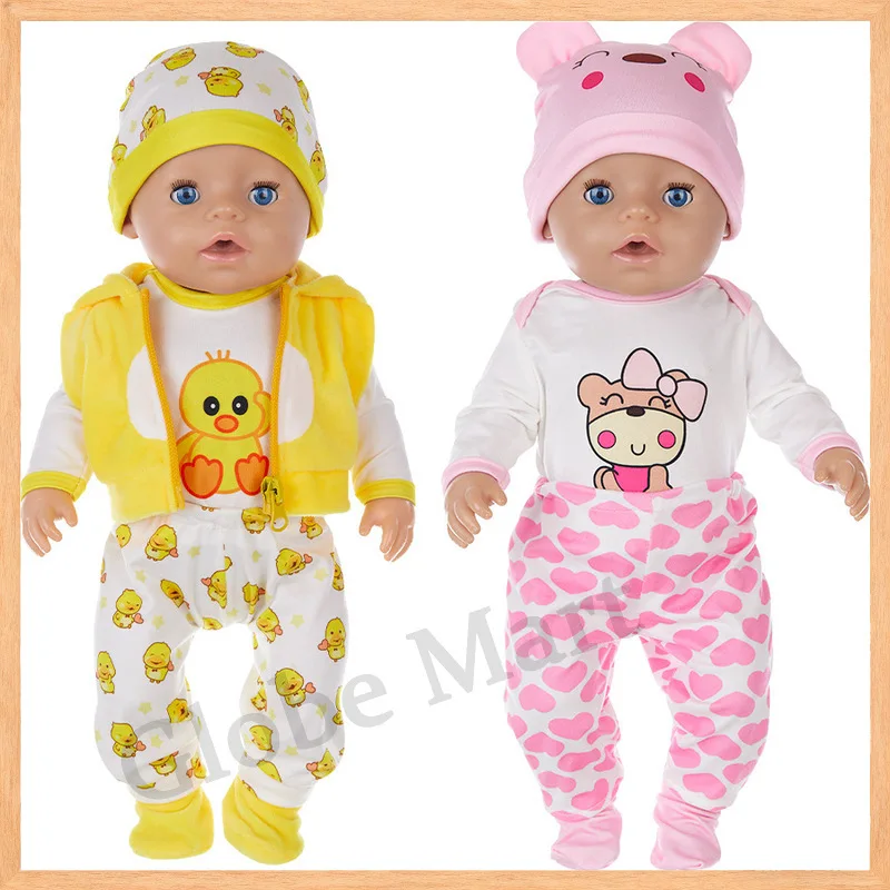 

Лидер продаж, 18-дюймовая кукла Schleich, одежда с милыми животными, мультяшная одежда, подходящая для кукол 45 см