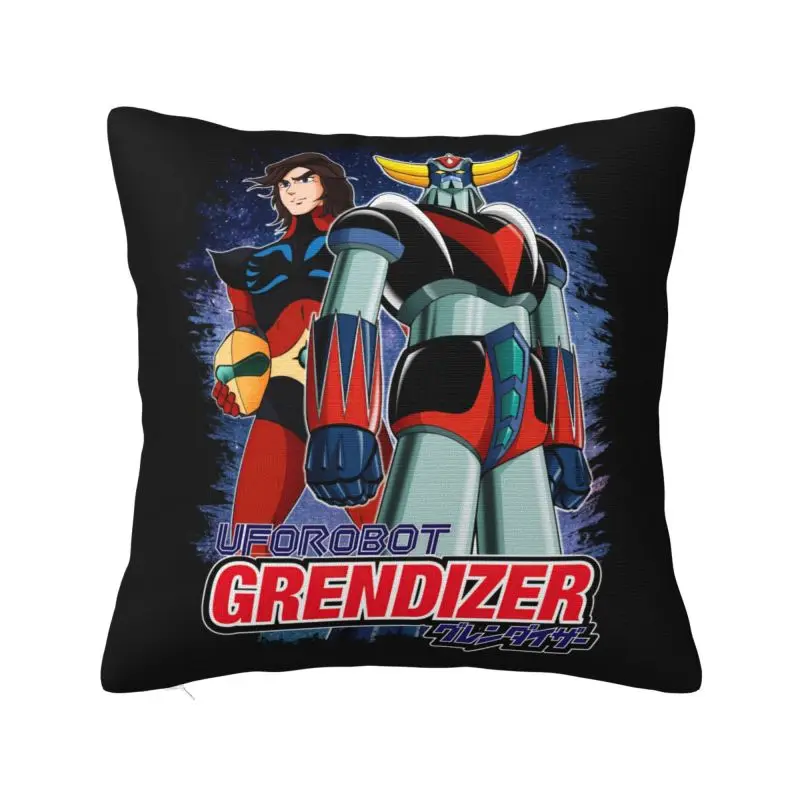 Goldorak Grendizer Actarus Cushion Cover 40x40cm UFO Robot Goldrake Soft Nordic Pillow for Sofa