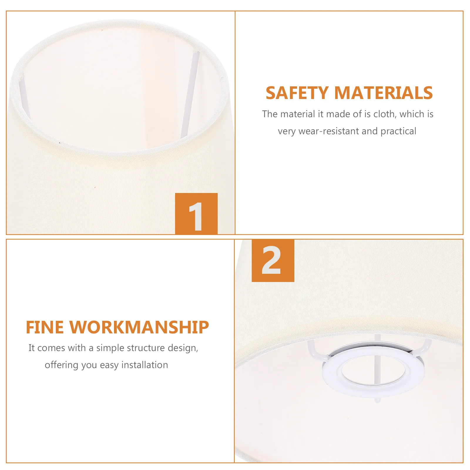 

1pcs Cloth Metal Lamp Shade For Table Floor Desk Lamp Fabric Light Cover Decorative Pleated Replacement Lighting