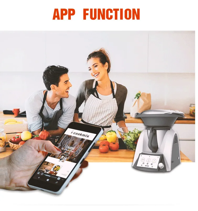 Electric Cooking Machine Robot Cooking Machine Multifunctional Blender Machine Food Processor AC/110V/220V-240 50/60Hz