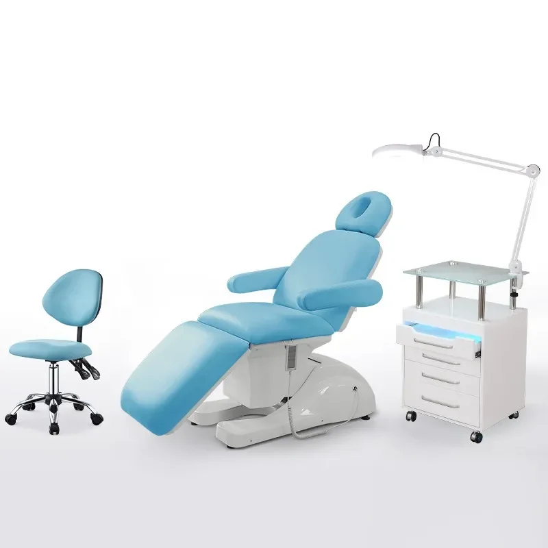 Folding Beauty Bed for Salon Tattoo Dental Exam Physiotherapy Adjustable Plastic Injection Chair Portable Treatment Table
