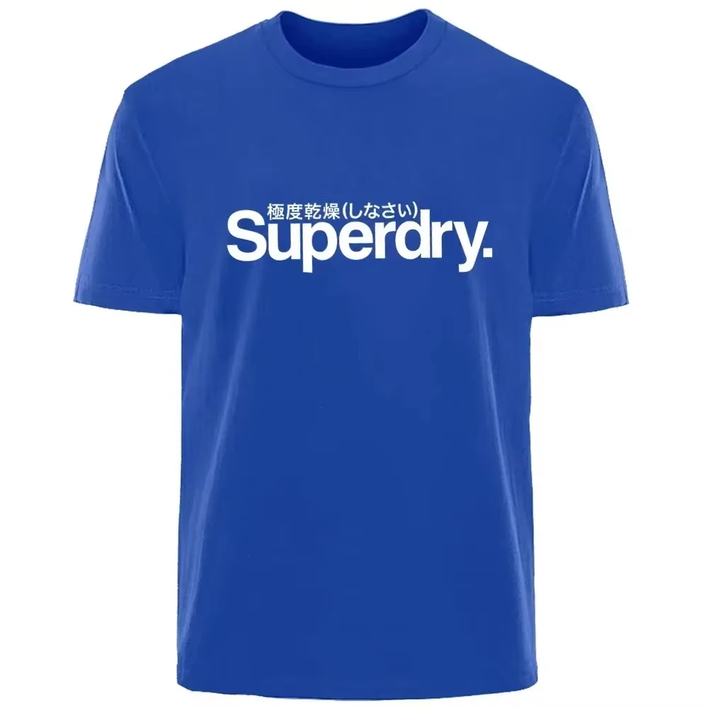 Retro Simple Superdry Letter Summer Men Women Cotton Comfortable Breath Casual Fashion TShirt Outdoor Street Clothing for Men