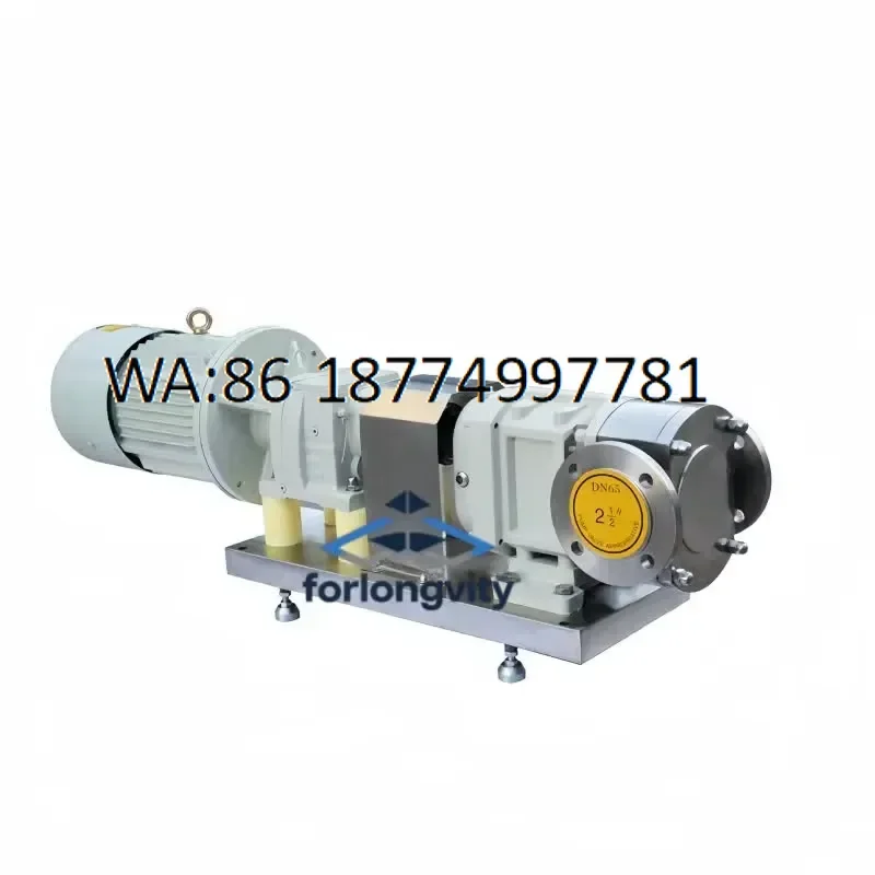 custom 3RP Servo Lobe Gear Pump High Viscosity Food Grade Yogurt and Honey Filler Rotary Lobe Rotor for Honey and