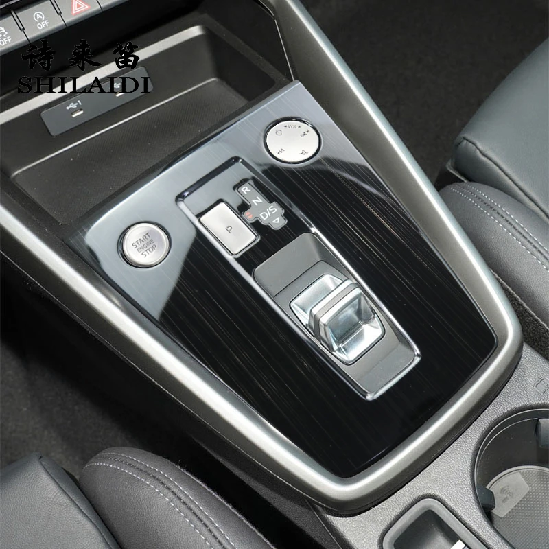 

Car Styling Interior Center Control Gear Shift Button Panel For Audi A3 8Y 2021-2023 Auto Water cup switch repair Cover Stickers