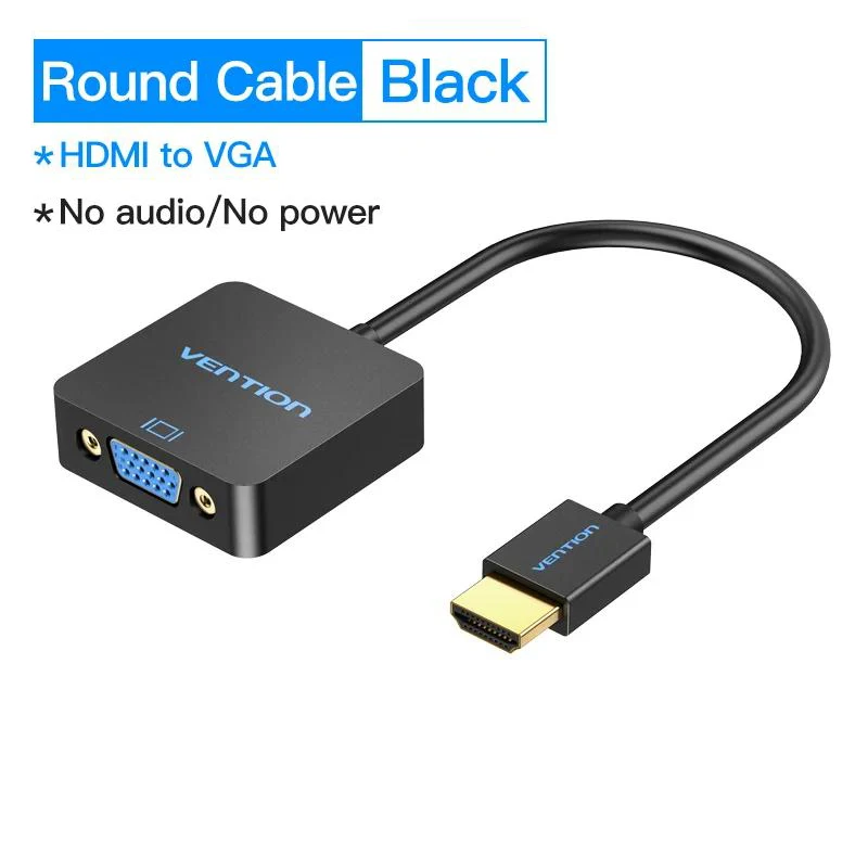 Ventie HDMI naar VGA Adapter Man-vrouw Converter 1080P VGA naar HDMI Met 3,5 Jack Audiokabel voor Laptop TV Box HDMI naar VGA