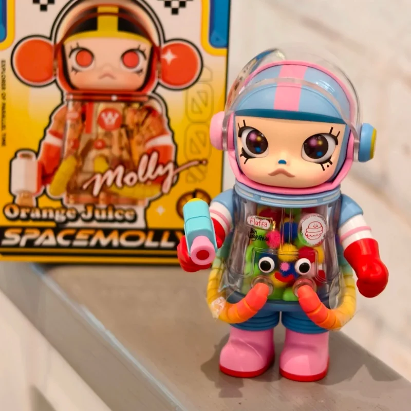 حقيقية Popmart ميجا سبيس مولي 100% الذكرى سلسلة V4 صناديق أعمى لطيف دمية العصرية لعبة سطح المكتب حلية Kawaii هدية