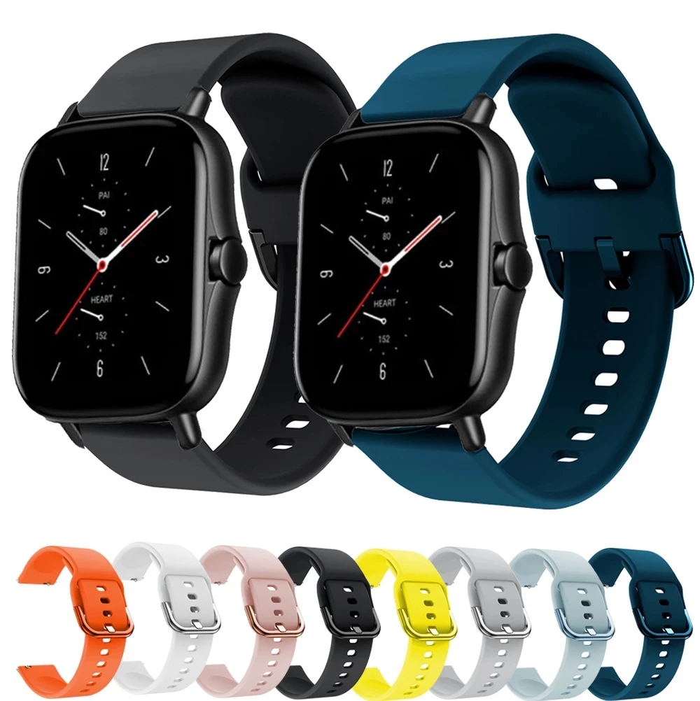 

Silicone Replacement 20mm WatchBand Strap For Xiaomi Amazfit GTS 2 Smartwatch Bracelet Wristband For Amazfit Bip Watchstrap belt