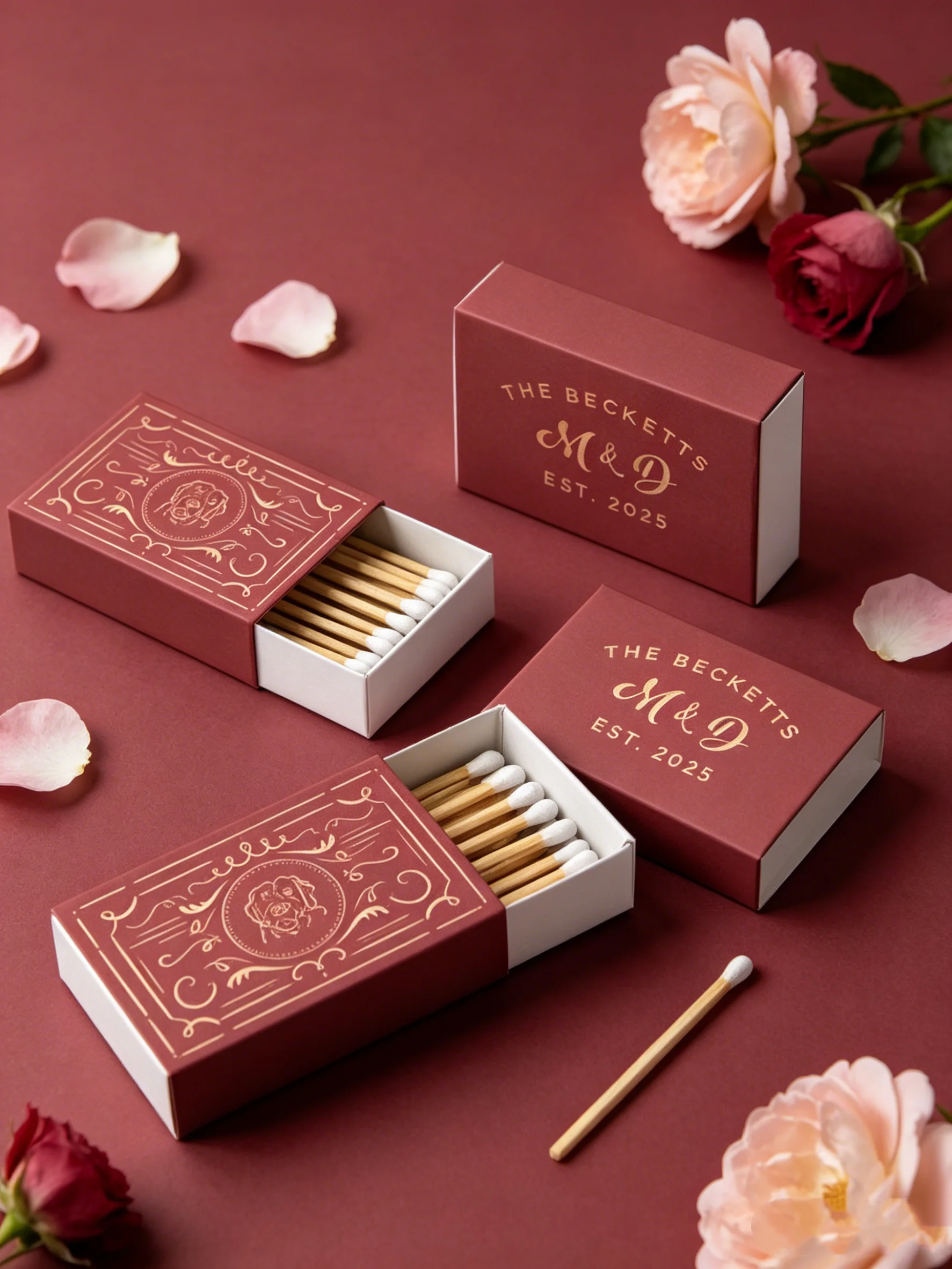 

Фольгированные свадебные коробочки для спичек # 11 свадебных сувениров с иллюстрациями питомцев на заказ, свадебные свечи в подарок