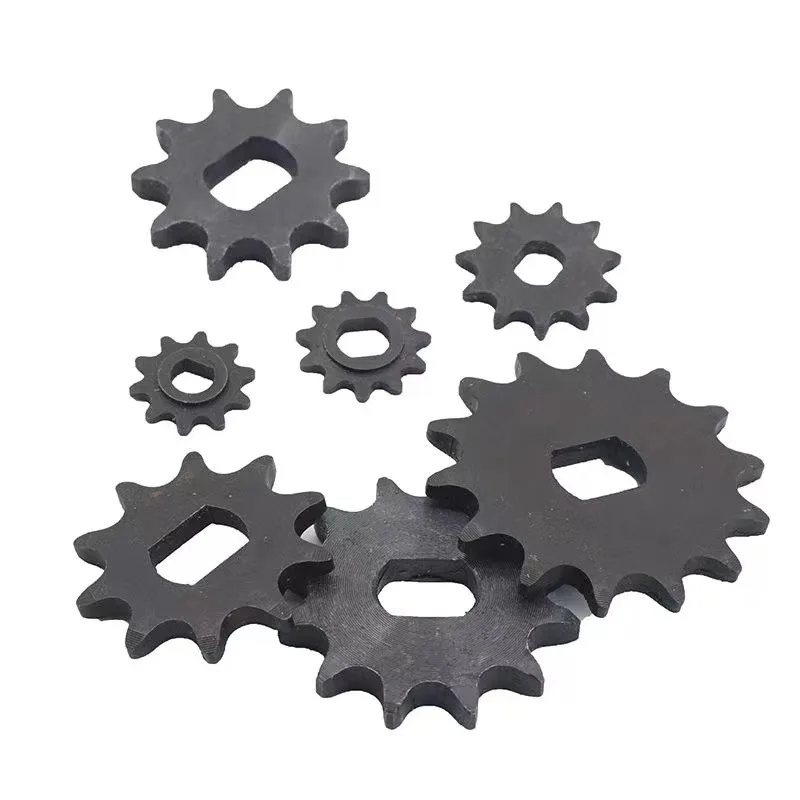Factory Direct 2026 420 model gear Daquan Unite reduction square hole gear 9 teeth 10 , 12,14 teeth inner 12X17H hole