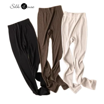 5.4% seta di gelso naturale Meiya Bi riscaldamento filo ad alta elasticità dimagrante pantaloni caldi autunno/inverno sexy alla moda da donna