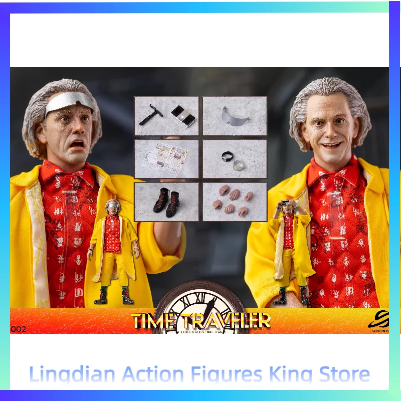 В наличии SaturnToys ST002 1/6 Фигурка путешественника во времени «Назад в будущее» Доктор Браун, коллекционная игрушка, подарок