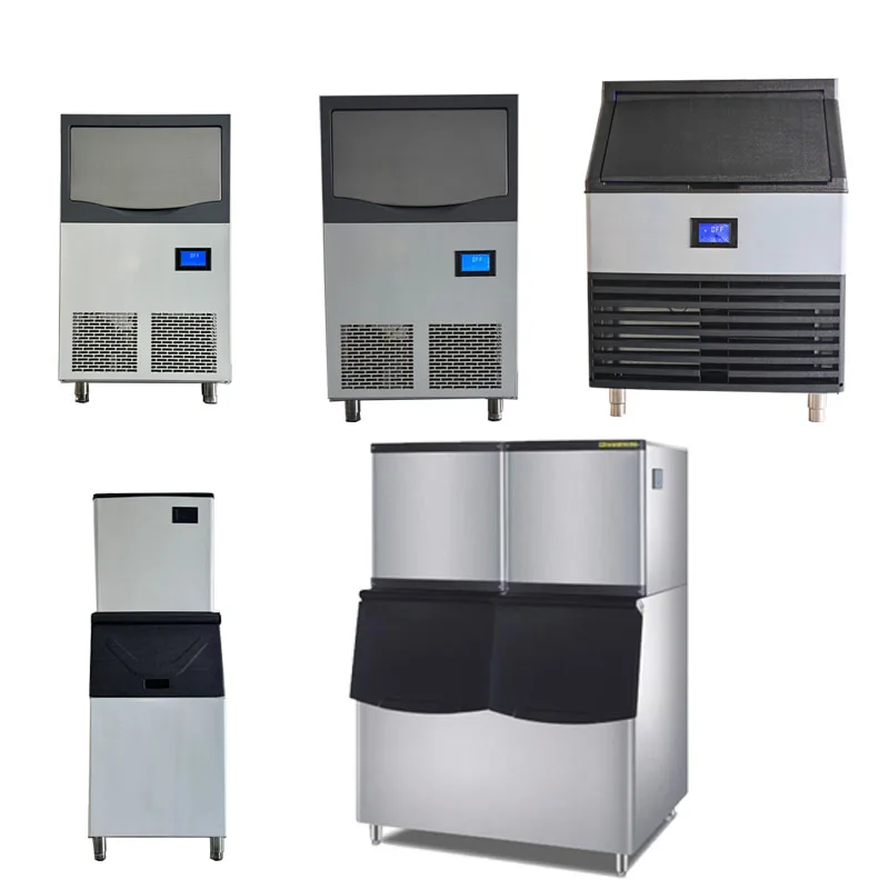 Commercial Ice Flake Maker Automatic Milk Tea Store Support Customization Ice Maker Machine With Stainless Steel