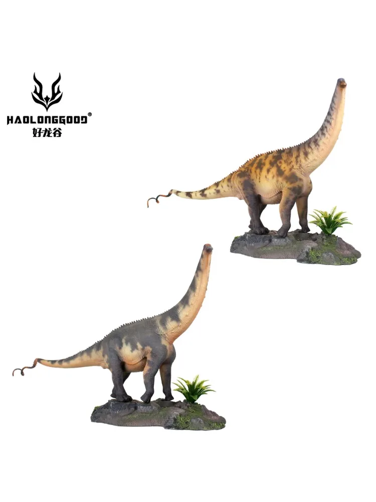 1:35 HAOLONGGOOD Dinosaurus Brontosaurus heeft platformspeelgoed Oud prehistorie diermodel - afbeelding 2